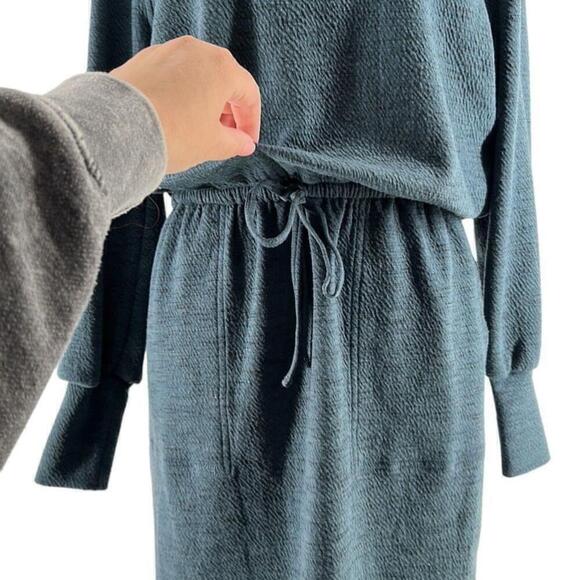 Prana Sunrise Dress long sleeve pockets comfy active wear casual dark sky sz sm - Picture 7 of 12